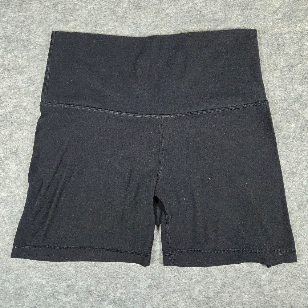 TnAction Womens Black High Waisted Athletic Biker‎ Shorts Small